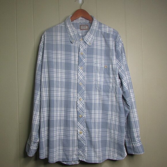 C.E. Schmidt Other - C.E. Schmidt Workwear Button Down Shirt 2XL Long Sleeve Plaid Blue White